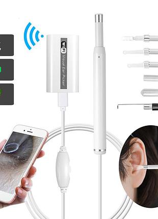 Отоскоп бороскоп wi-fi hd 720p 5.5 мм / android, ios