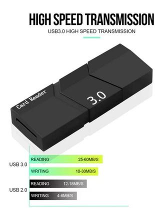 Кард-ридер type-c - micro sd tf otg. картридер считыватель флеш-карт usb-c to microsd fd51w2 фото