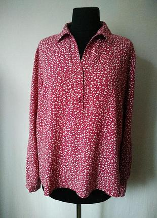 Штапельная рубашка-блуза