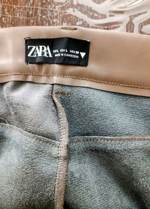 Брюки з екошкіри zara6 фото