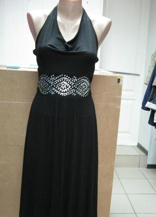 Коктельное платье черного цвета из вискозы