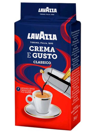 ☕ lavazza crema e gusto classico (мелена кава, вага: 250 г)