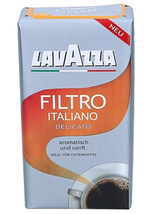 ☕ lavazza filtro italiano delicato 
(мелена кава, вага: 500 г)