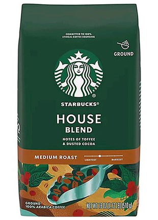 ☕ starbucks house blend
(мелена кава, вага 500 г)