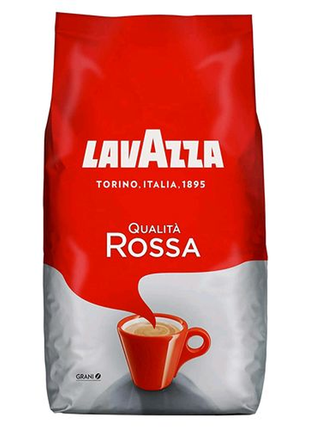 ☕ lavazza qualita rossa
(кава в зернах, вага: 1 кг)