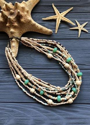 Намисто, біжутерія, прикраси етно стиль, подарунок для жінки