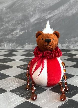 Ведмедик тедді кулька, інтер‘єрна іграшка, подарунок, мишко-шарик тедди, игрушка, подарок4 фото