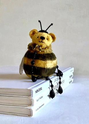 Мишко-шарик тедди пчёлка, интерьерная коллекционная игрушка, подарок2 фото