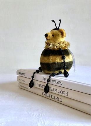 Мишко-шарик тедди пчёлка, интерьерная коллекционная игрушка, подарок3 фото