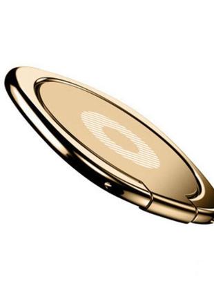 Кільце-тримач і підставка для телефона metal ring ds332 золотистий. попсокет для смартфона1 фото