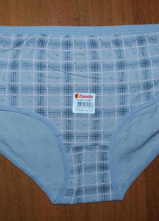 Трусики высокая посадка 4хл донелла donella широкий бок хипстеры брифы клетка