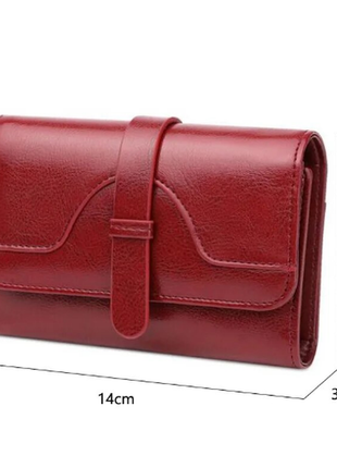Banianu. жіночий гаманець із натуральної шкіри, із захистом від rfid, середнього розміру.4 фото