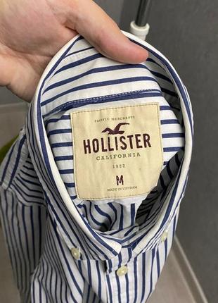 Полосатая рубашка от бренда hollister5 фото