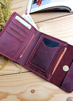 Малий жіночий шкіряний гаманець (ручна робота)