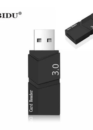 Кард-ридер type-c - micro sd tf otg. картридер считыватель флеш-карт usb-c to microsd fd51v1 фото