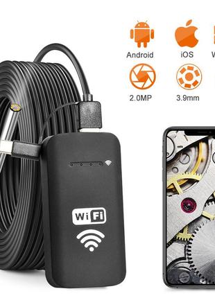 Жесткий wi-fi эндоскоп hard 3.9 мм fullhd 1920p 5 метров / android, ios