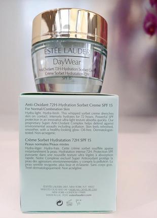 Увлажняющий гель-сорбет estee lauder daywear anti-oxidant 72h-hydration sorbet creme spf 155 фото