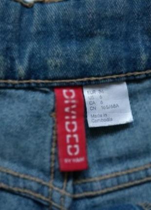 H&m divided джинсові шорти шортики жіночі джинс для тверка фірмові брендові5 фото