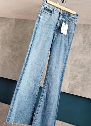 Джинси zara кльош 34 розмір/xs  denim collection кюлоти2 фото