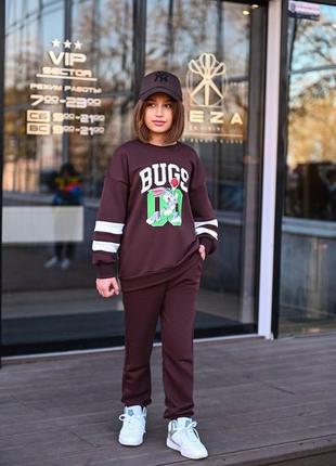 Костюм спортивний трикотажний підлітковий зріст 140-170