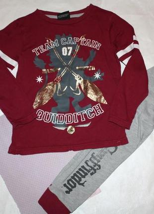 Котонові піжама ф.tu "harrypotter"дівчинці,хлопчику 4/5 років,р-104/110 відмінний стан