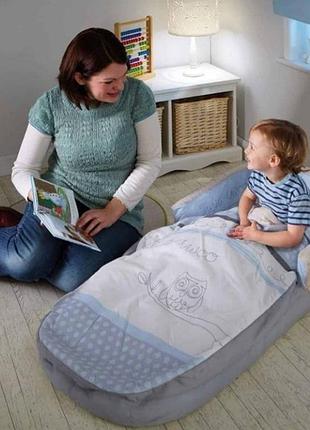 Готове надувне дитяче ліжко, ліжечко з мікі маусом, my first ready bed❤️