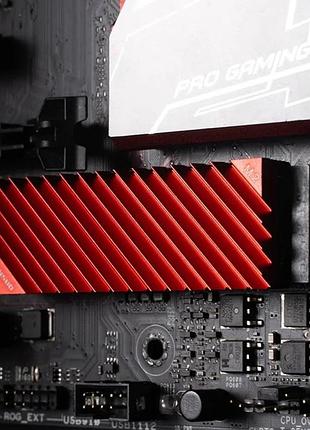 Радиатор охлаждения jonsbo m.2 2280 ssd nvme из алюминиевого сплава с тепловой прокладкой