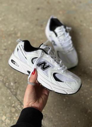 New balance 530 black/white1 фото