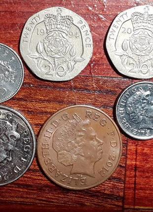 Монеты великобритании1 фото