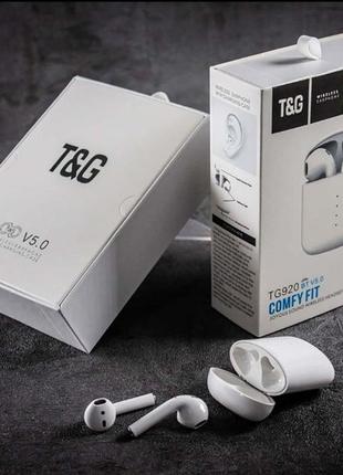 Бездротові bluetooth-навушники t&g tg920 tws суперзвук, pop-...