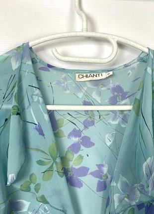 Блузка накидка стильная chianti, полупрозрачная3 фото