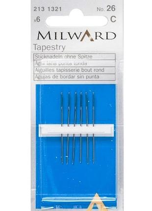 Голки гобеленові для вишивання milward 2131321 №26, 6 шт