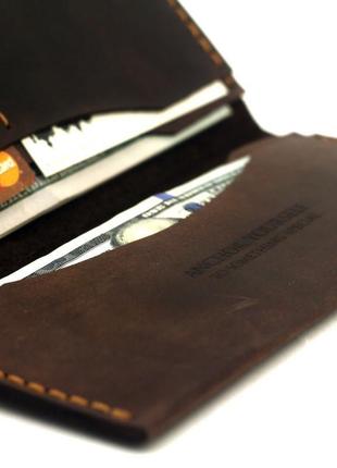 Портмоне "breast wallet" - классический мужской кошелёк, лопатник, бумажник, натуральная кожа2 фото