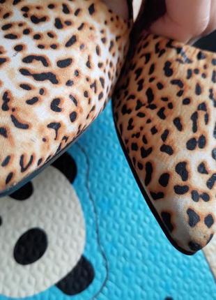 Леопардовые туфли лодочки3 фото