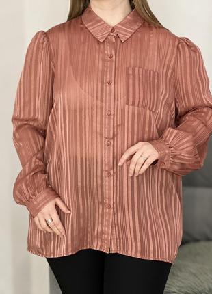 Нежная блуза с объемными рукавами No1078 фото