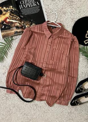 Ніжна блуза з об'ємними рукавами №107/41