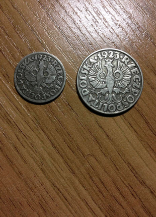 50 & 10 польських гроші в. 1923р. і 500zl. 1982р. ціна за 1шт.2 фото