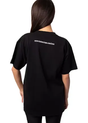 Футболка balenciaga t-shirt i love u "black"4 фото