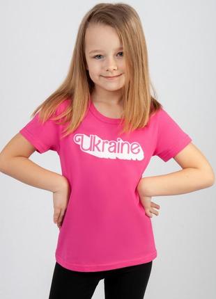 Патріотична футболка для дівчат, патриотическая футболка сиреневая, бузкова футболка для дівчат, бавовняна футболка з принтом5 фото