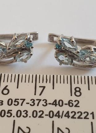 Серьги лондон топазы