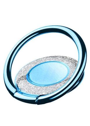 Кільце-тримач і підставка для телефона metal ring kod58 синій. попсокет для смартфона