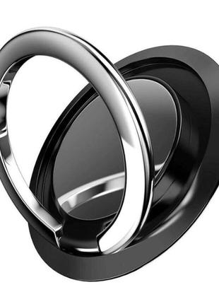 Кільце-тримач і підставка для телефона gr1 чорний. попсокет для смартфона