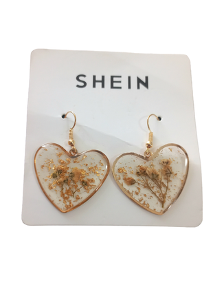 Сережки з епоксидною смолою shein