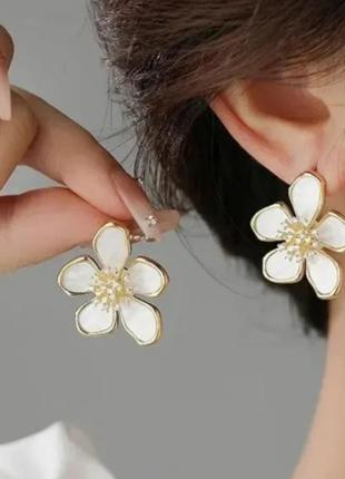 Серьги серьги зветы цветы