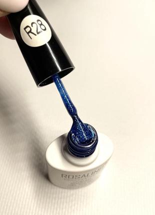 R28 гель лак 10 мл rosalind королівський синій шиммер probeauty2 фото