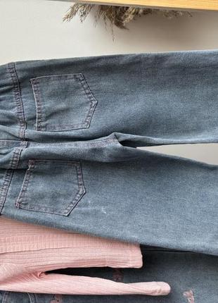 Костюм джинси і кофта для дівчаток3 фото