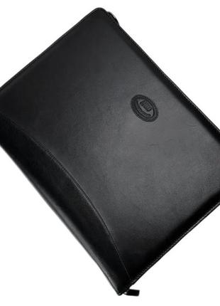 Папка кожаная для документов черная