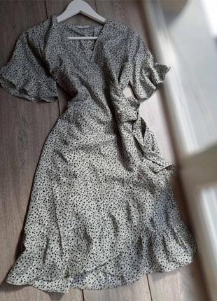 Платье/ сарафан на запах с оборками1 фото