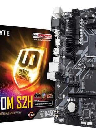 Гарантія 24 міс! материнська плата gigabyte b450m s2h