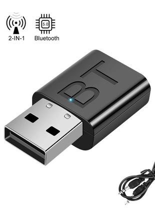 Bluetooth 5.0 мини аудио приемник передатчик звука. юсб блютус, блютуз адаптер для компьютера, пк, ноутбука e3